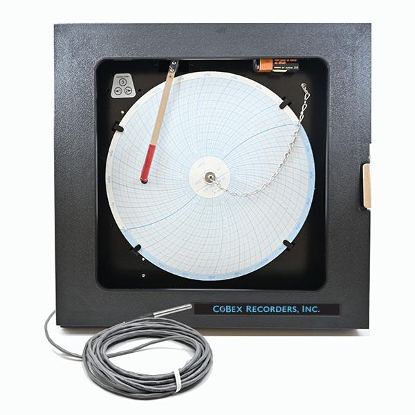 CoBex Recorders Customizable 10" Single Pen Recorder with Ink Chart